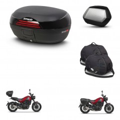 SHAD Maletas SH35 PREMIUM + soporte montaje baul SH46 accesorios 45 L KIT-463302