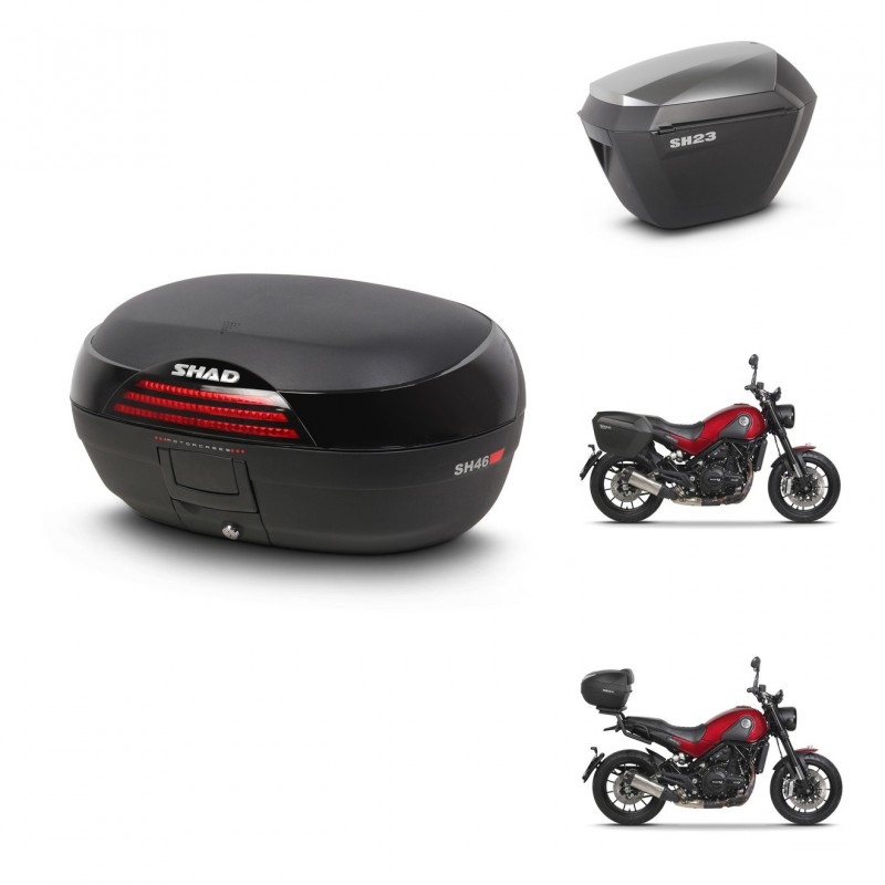SHAD Maletas sh23 alu + soporte montaje baul SH46 45 L KIT-463303