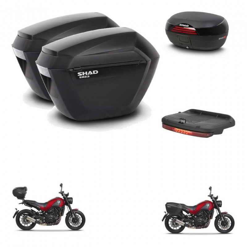 SHAD SH46 trunk + mounting bracket sh23 suitcases accessories 45 L KIT-463306