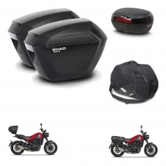 SHAD SH46 trunk + mounting bracket sh23 suitcases accessories 45 L KIT-463312