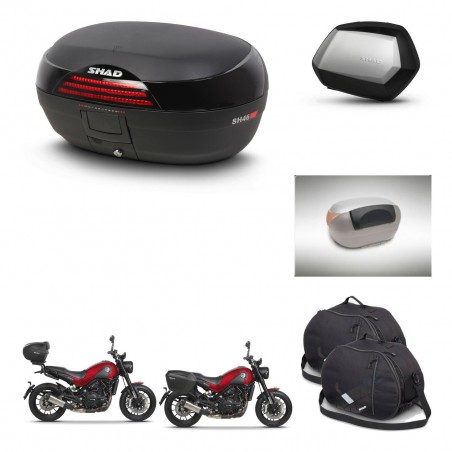 SHAD SH35 PREMIUM suitcases + mounting bracket SH46 trunk accessories 45 L KIT-463326