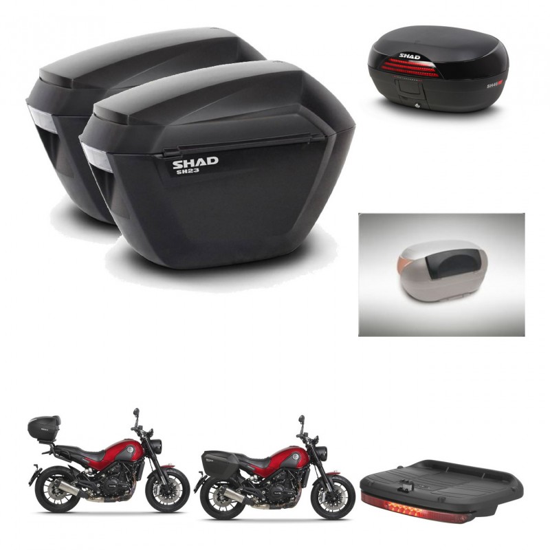 SHAD SH46 trunk + mounting bracket sh23 suitcases accessories 45 L KIT-463330