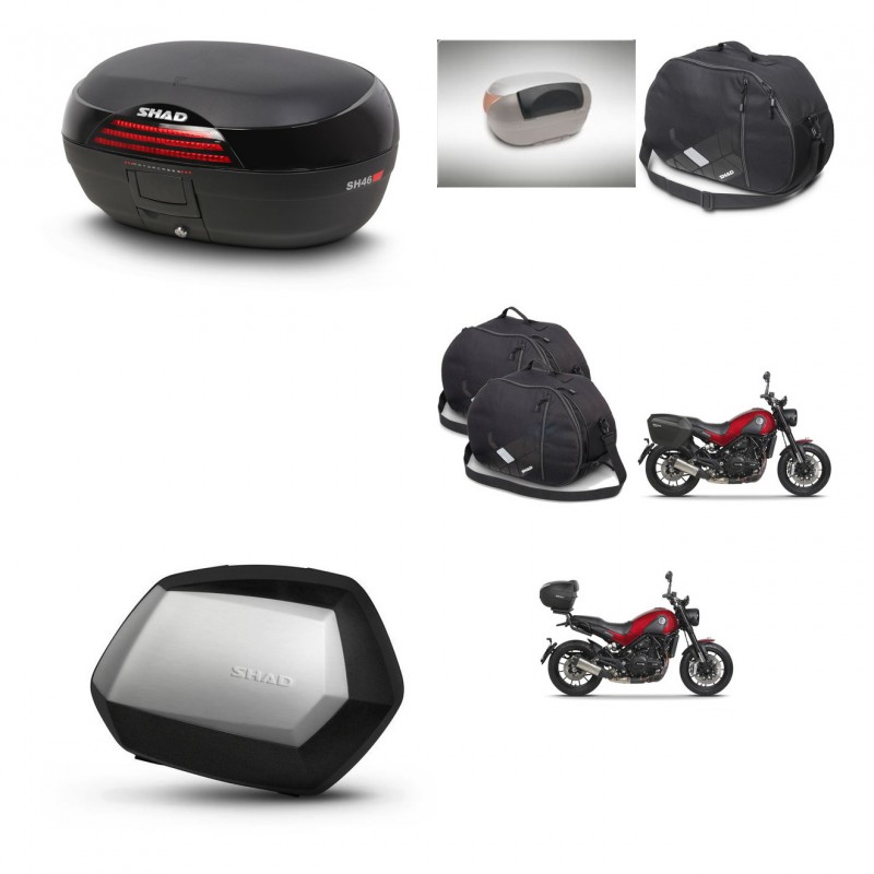 SHAD SH35 PREMIUM suitcases + mounting bracket SH46 trunk accessories 45 L KIT-463338