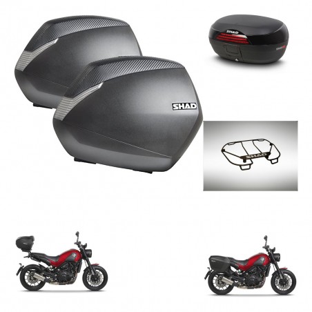 SHAD SH46 trunk + mounting bracket SH36 suitcases accessories 45 L KIT-463346