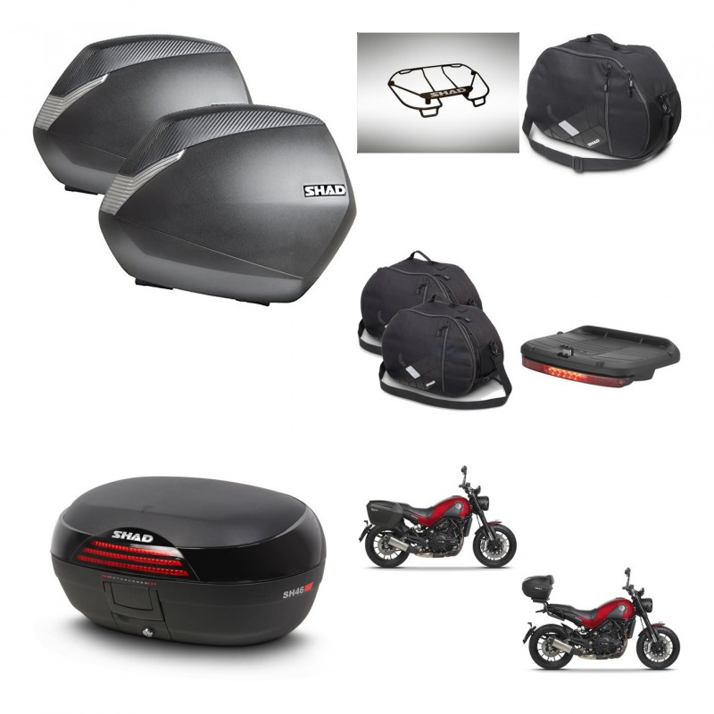 SHAD Baul SH46 + soporte montaje maletas SH36 accesorios 45 L KIT-463365