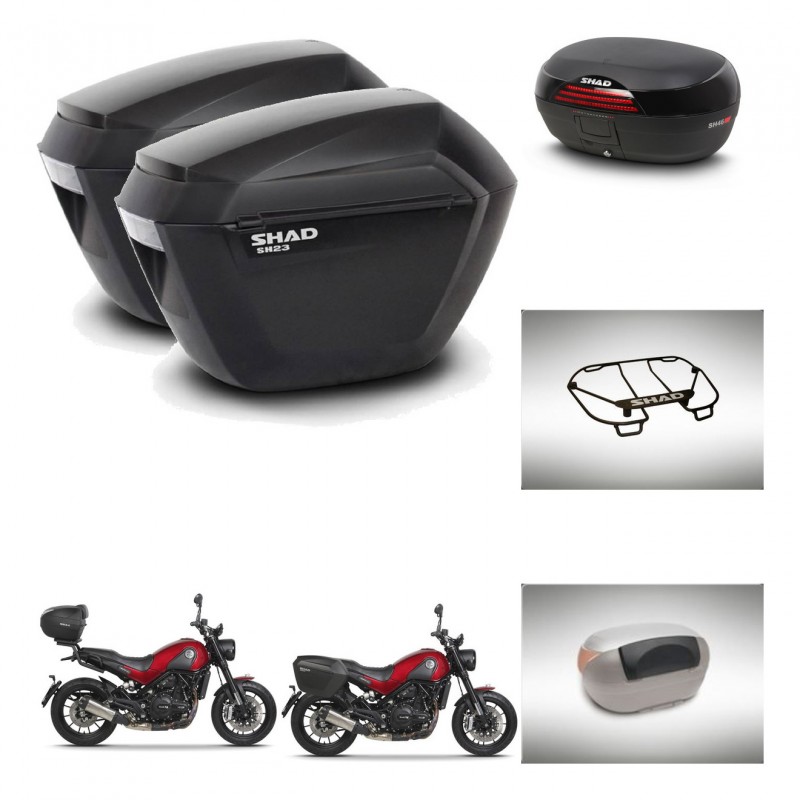 SHAD SH46 trunk + mounting bracket sh23 suitcases accessories 45 L KIT-463372