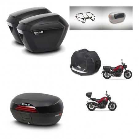 SHAD Baul SH46 + soporte montaje maletas sh23 accesorios 45 L KIT-463384