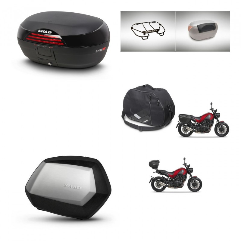 SHAD SH35 PREMIUM suitcases + mounting bracket SH46 trunk accessories 45 L KIT-463385