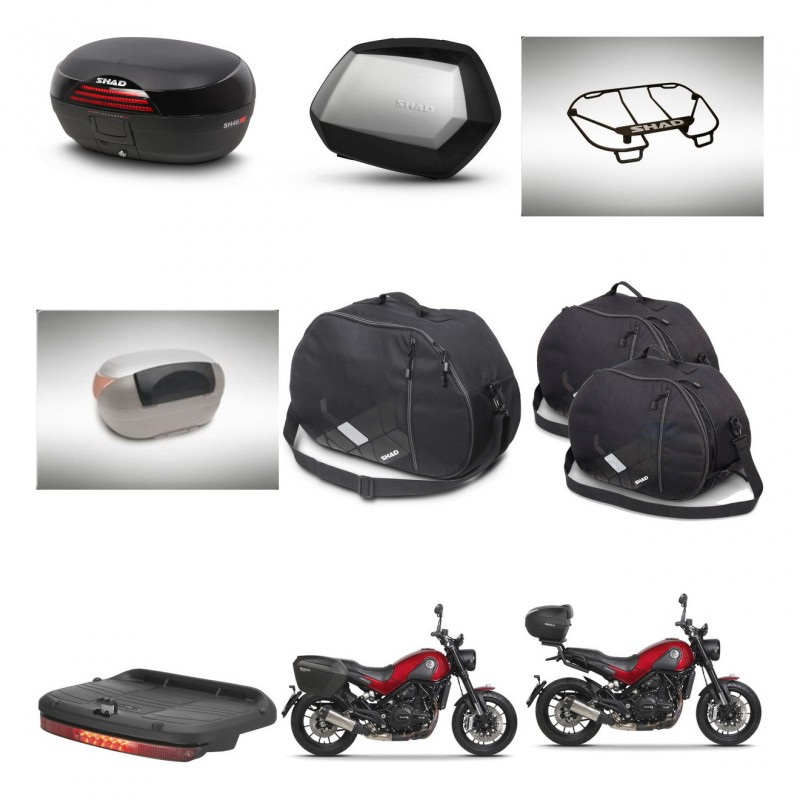SHAD SH35 PREMIUM suitcases + mounting bracket SH46 trunk accessories 45 L KIT-463392