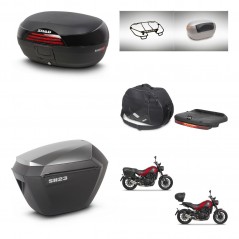 SHAD Maletas sh23 alu + soporte montaje baul SH46 accesorios 45 L KIT-463393