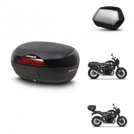 SHAD Maletas SH35 PREMIUM + soporte montaje baul SH46 45 L KIT-463397