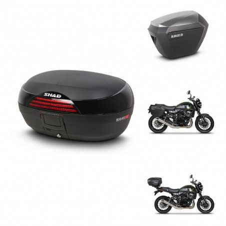 SHAD Maletas sh23 alu + soporte montaje baul SH46 45 L KIT-463399