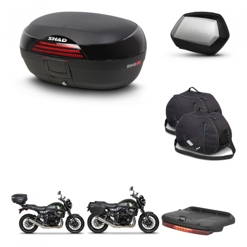 SHAD SH35 PREMIUM suitcases + mounting bracket SH46 trunk accessories 45 L KIT-463404
