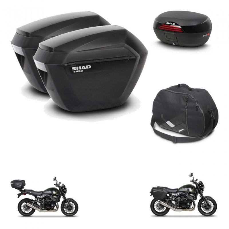 SHAD SH46 trunk + mounting bracket sh23 suitcases accessories 45 L KIT-463408
