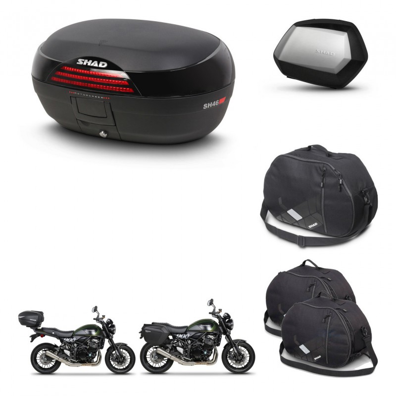 SHAD SH35 PREMIUM suitcases + mounting bracket SH46 trunk accessories 45 L KIT-463410