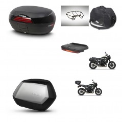 SHAD Maletas SH35 PREMIUM + soporte montaje baul SH46 accesorios 45 L KIT-463463