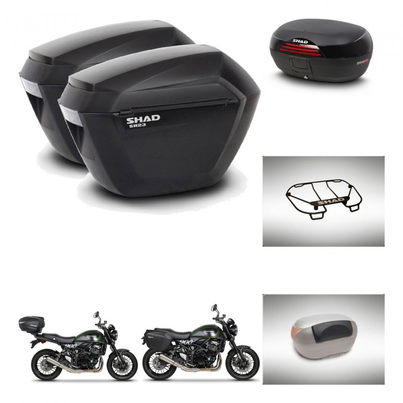 SHAD SH46 trunk + mounting bracket sh23 suitcases accessories 45 L KIT-463468