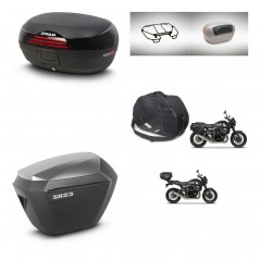 SHAD SH23 alu suitcases + mounting bracket SH46 trunk accessories 45 L KIT-463483