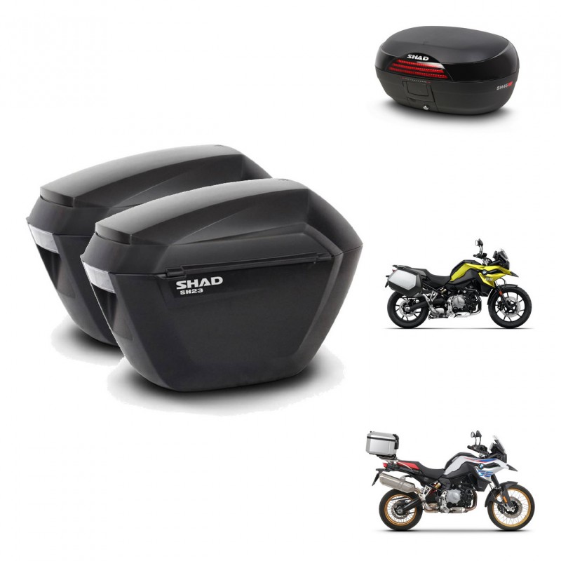SHAD SH46 trunk + mounting bracket sh23 suitcases 45 L KIT-463492