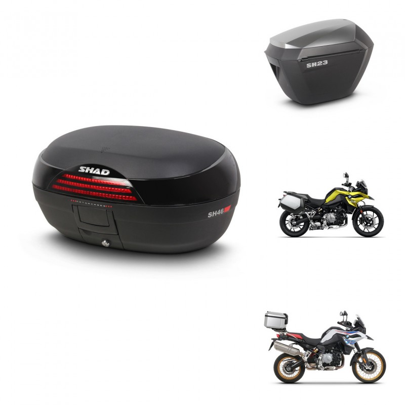 SHAD Maletas sh23 alu + soporte montaje baul SH46 45 L KIT-463495