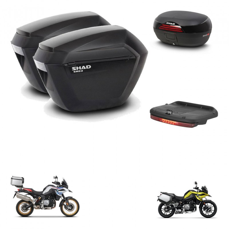 SHAD SH46 trunk + mounting bracket sh23 suitcases accessories 45 L KIT-463498