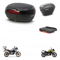 SHAD Maletas sh23 alu + soporte montaje baul SH46 accesorios 45 L KIT-463501