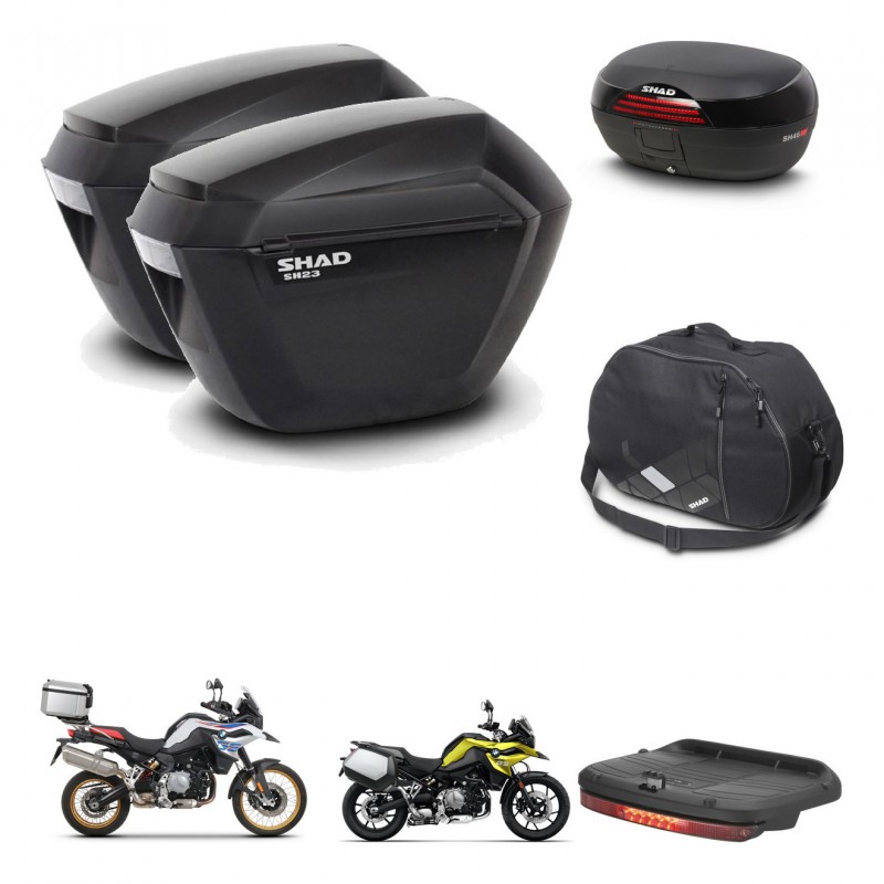 SHAD SH46 trunk + mounting bracket sh23 suitcases accessories 45 L KIT-463510