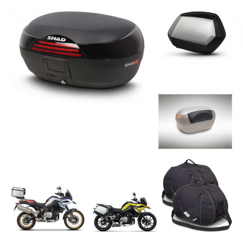 SHAD SH35 PREMIUM suitcases + mounting bracket SH46 trunk accessories 45 L KIT-463518