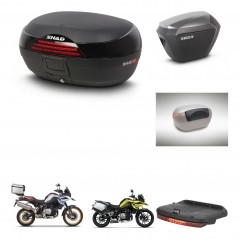 SHAD Maletas sh23 alu + soporte montaje baul SH46 accesorios 45 L KIT-463525