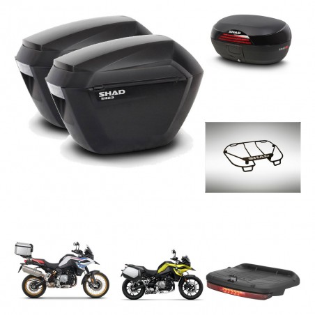 SHAD SH46 trunk + mounting bracket sh23 suitcases accessories 45 L KIT-463546