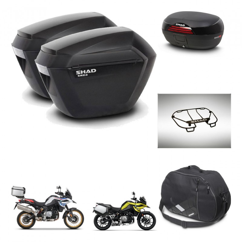 SHAD SH46 trunk + mounting bracket sh23 suitcases accessories 45 L KIT-463552