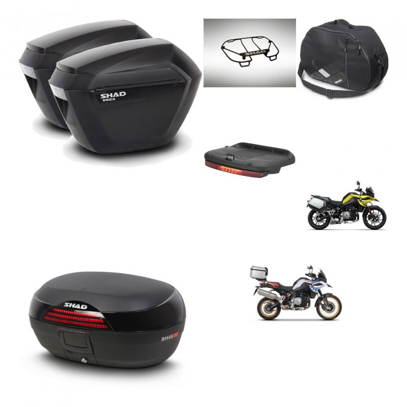 SHAD Baul SH46 + soporte montaje maletas sh23 accesorios 45 L KIT-463558