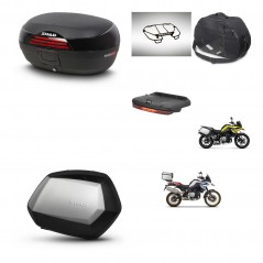 SHAD SH35 PREMIUM suitcases + mounting bracket SH46 trunk accessories 45 L KIT-463559