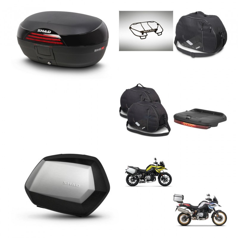 SHAD SH35 PREMIUM suitcases + mounting bracket SH46 trunk accessories 45 L KIT-463560