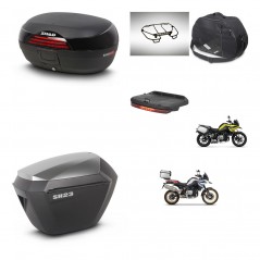 SHAD SH23 alu suitcases + mounting bracket SH46 trunk accessories 45 L KIT-463561