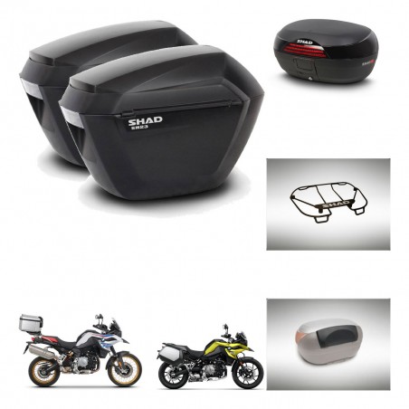 SHAD SH46 trunk + mounting bracket sh23 suitcases accessories 45 L KIT-463564