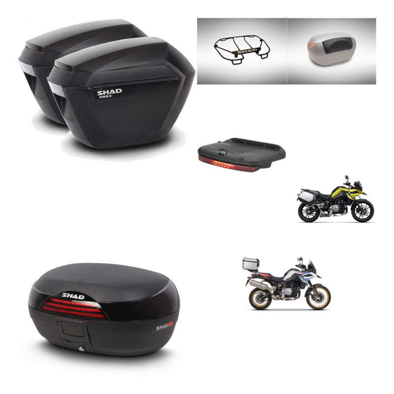 SHAD Baul SH46 + soporte montaje maletas sh23 accesorios 45 L KIT-463570