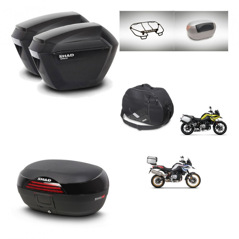 SHAD Baul SH46 + soporte montaje maletas sh23 accesorios 45 L KIT-463576