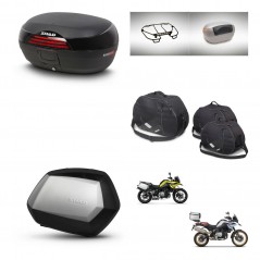 SHAD Maletas SH35 PREMIUM + soporte montaje baul SH46 accesorios 45 L KIT-463578