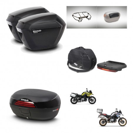 SHAD Baul SH46 + soporte montaje maletas sh23 accesorios 45 L KIT-463582
