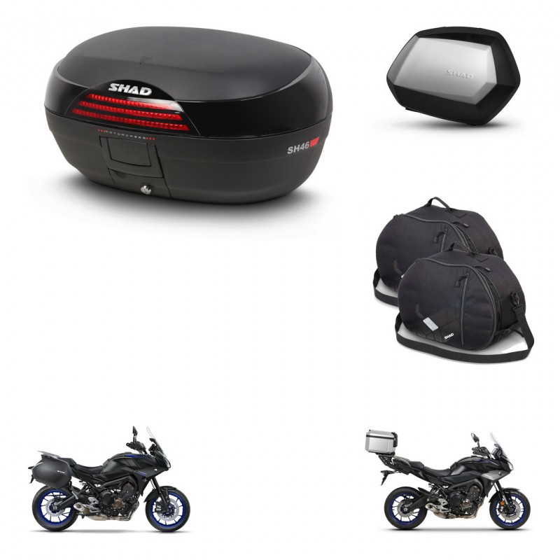 SHAD SH35 PREMIUM suitcases + mounting bracket SH46 trunk accessories 45 L KIT-463590