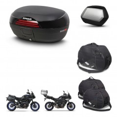 SHAD Maletas SH35 PREMIUM + soporte montaje baul SH46 accesorios 45 L KIT-463602