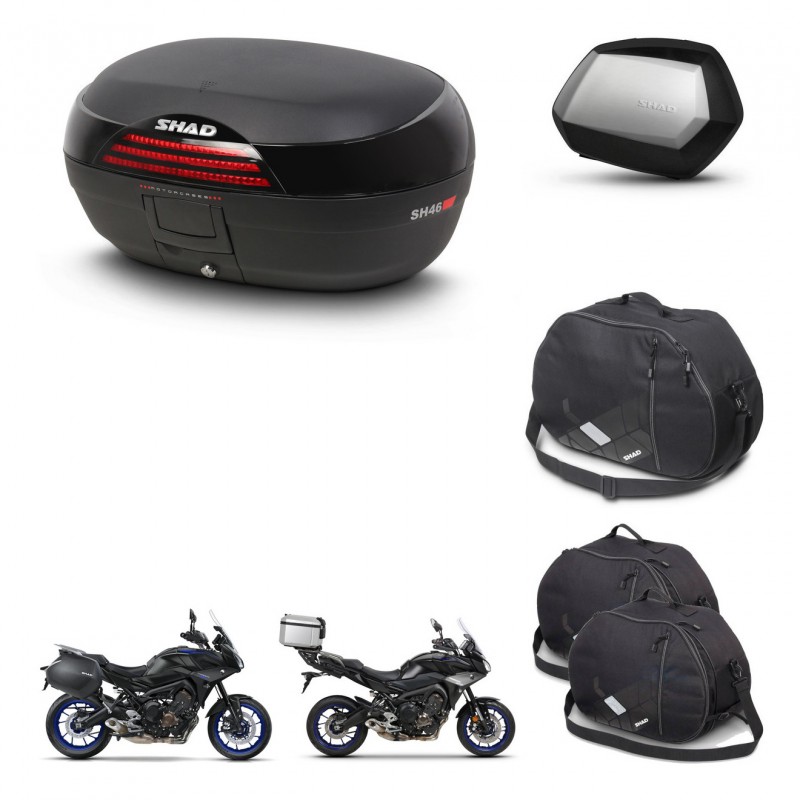 SHAD SH35 PREMIUM suitcases + mounting bracket SH46 trunk accessories 45 L KIT-463602