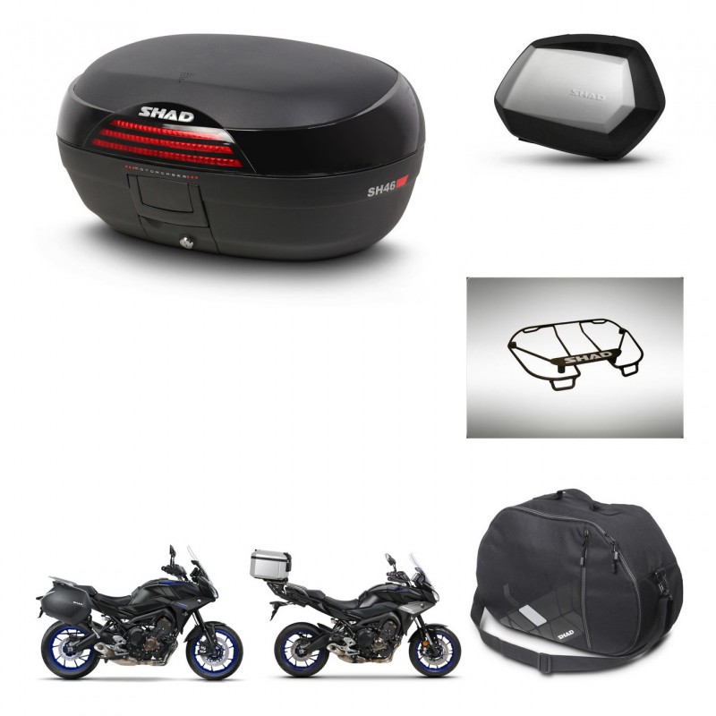 SHAD SH35 PREMIUM suitcases + mounting bracket SH46 trunk accessories 45 L KIT-463649