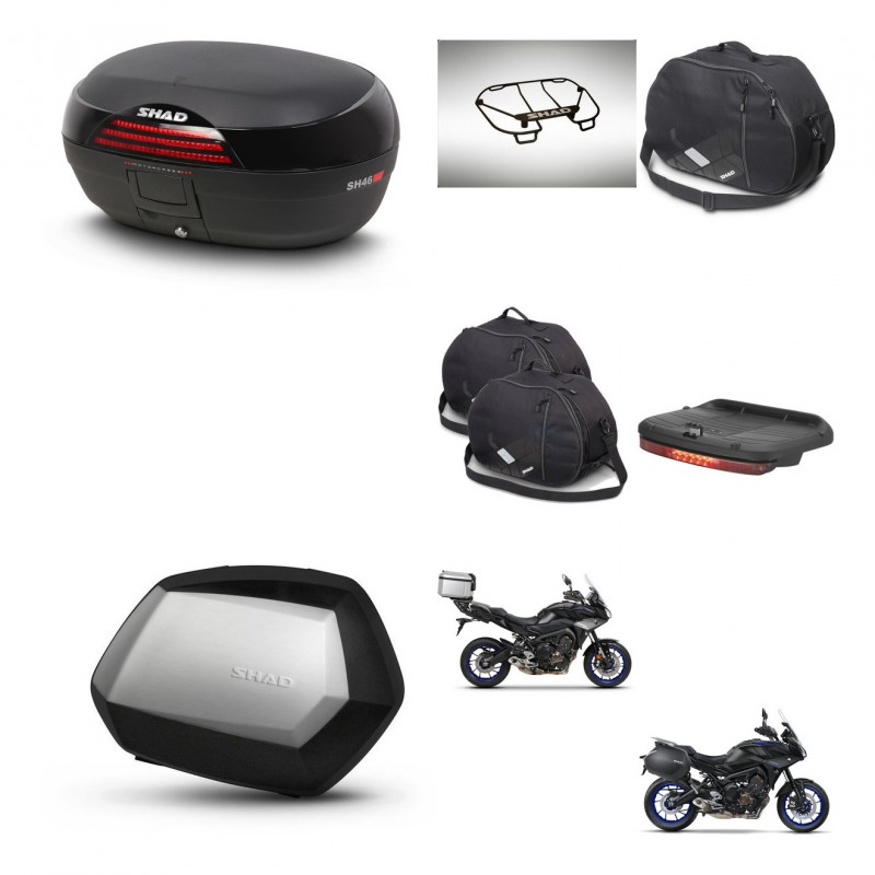 SHAD SH35 PREMIUM suitcases + mounting bracket SH46 trunk accessories 45 L KIT-463656