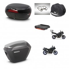 SHAD SH23 alu suitcases + mounting bracket SH46 trunk accessories 45 L KIT-463657