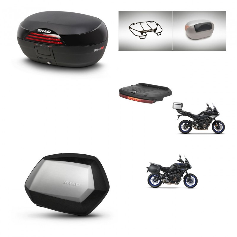 SHAD SH35 PREMIUM suitcases + mounting bracket SH46 trunk accessories 45 L KIT-463667
