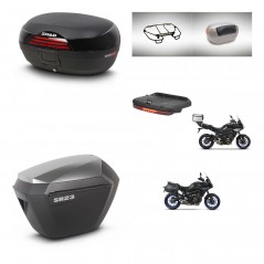 SHAD Maletas sh23 alu + soporte montaje baul SH46 accesorios 45 L KIT-463669