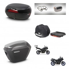 SHAD Maletas sh23 alu + soporte montaje baul SH46 accesorios 45 L KIT-463681