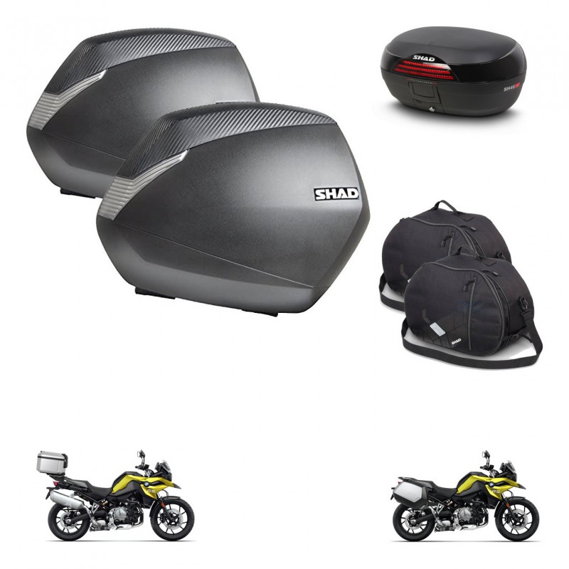 SHAD SH46 trunk + mounting bracket SH36 suitcases accessories 45 L KIT-463683